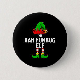 Chapa Redonda De 5 Cm Bah Humbug Elf Matching Family Navidades