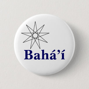 Chapa Redonda De 5 Cm Baha'i Star2