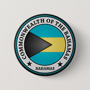Chapa Redonda De 5 Cm Bahamas Round Emblem