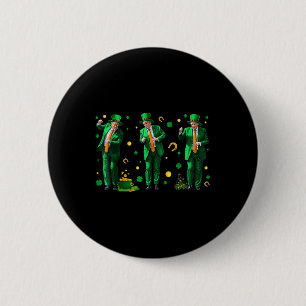 Chapa Redonda De 5 Cm Bailando el Día de Trump St Patricks , Uni-adultos