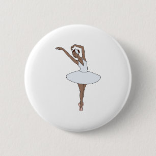Chapa Redonda De 5 Cm Bailarín de ballet