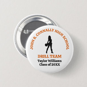Chapa Redonda De 5 Cm Bailarín Personalizado del Equipo de Baile del Ins
