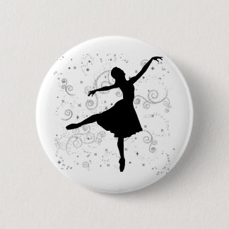 Chapa Redonda De 5 Cm Bailarina