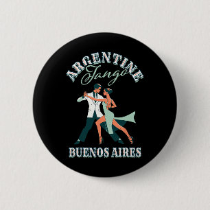 Chapa Redonda De 5 Cm Bailarina bailarina tocando Tango Argentino Buenos