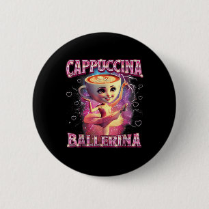 Chapa Redonda De 5 Cm Bailarina Capuchina Divertida Memada Italiana Dive