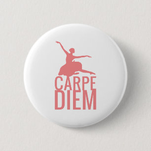 Chapa Redonda De 5 Cm Bailarina Carpe Diem