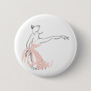 Chapa Redonda De 5 Cm Bailarina de ballet de Ballerina
