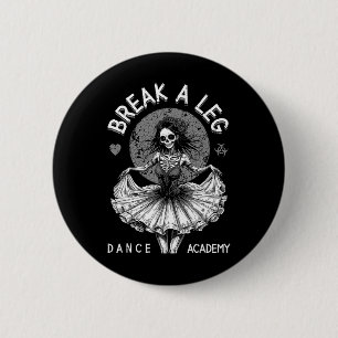 Chapa Redonda De 5 Cm Bailarina de ballet Zombie Ballerina Dance Academy