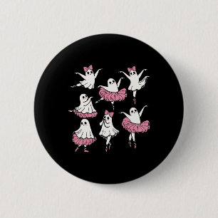 Chapa Redonda De 5 Cm Bailarina fantasma de ballet bailarina de boo dulc