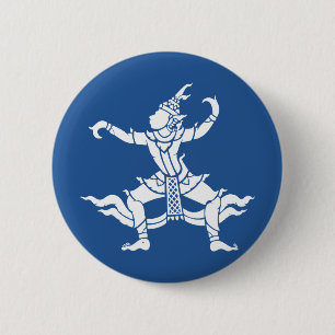 Chapa Redonda De 5 Cm Bailarina tailandesa ⚠ ⚠ Rótulo tailandés