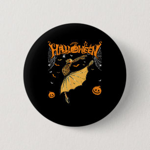 Chapa Redonda De 5 Cm Bailarinas de Esqueleto Ballet Danza Lindo Hallowe