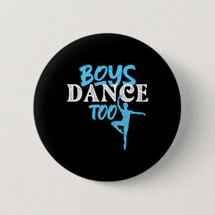 Chapa Redonda De 5 Cm Baile de niños también - Bailarina de ballet mascu