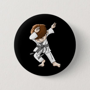 Chapa Redonda De 5 Cm Baile divertido de judo en hip hop de Guay Dabbing