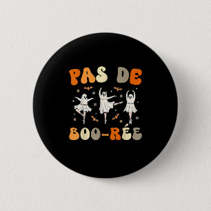 Chapa Redonda De 5 Cm Baile Halloween de bailarina de ballet fantasma Pa