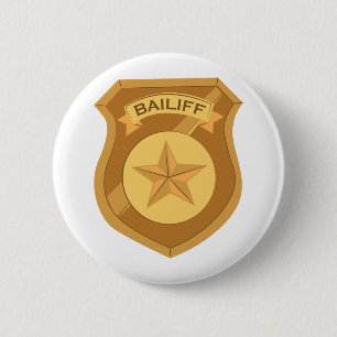 Chapa Redonda De 5 Cm Bailiff Badge
