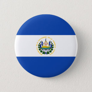 Chapa Redonda De 5 Cm ¡Bajo costo! Bandera de El Salvador