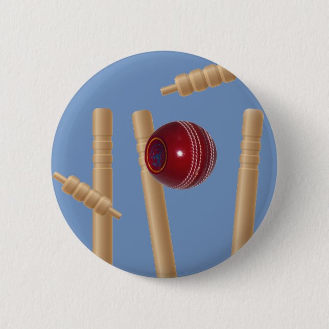 Chapa Redonda De 5 Cm Balas Y Trozos De Cricket, (Anverso)