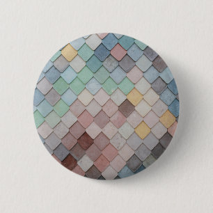 Chapa Redonda De 5 Cm Baldosas multicolores