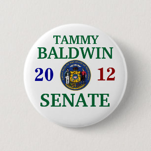 CHAPA REDONDA DE 5 CM BALDWIN DE TAMMY PARA EL SENADO