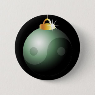 Chapa Redonda De 5 Cm Ball de Navidades Yin Yang