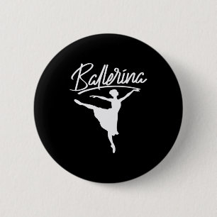 Chapa Redonda De 5 Cm Ballerina Dancer