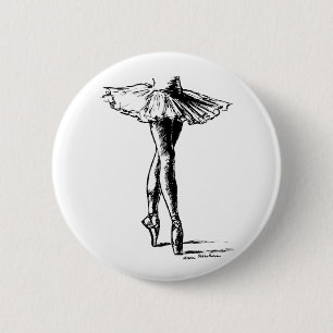 Chapa Redonda De 5 Cm Ballet