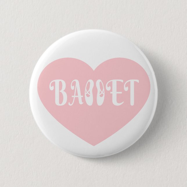 Chapa Redonda De 5 Cm Ballet Amor Danza Personalizada Ctomizeus (Anverso)