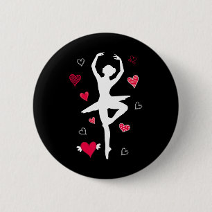 Chapa Redonda De 5 Cm Ballet En Pointe Bailando Ballerina Chicas Hea