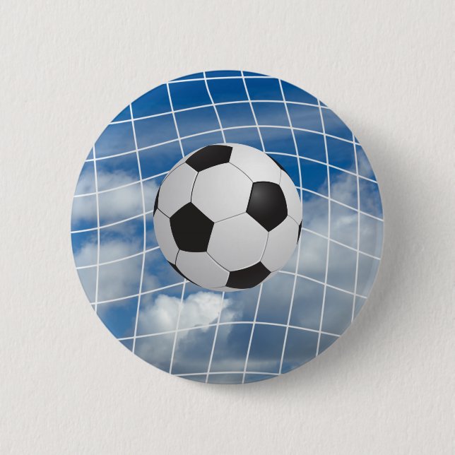 Chapa Redonda De 5 Cm Balón de fútbol (Anverso)
