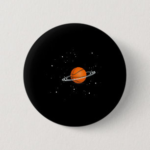 Chapa Redonda De 5 Cm Baloncestistas baloncesto espacio Fun