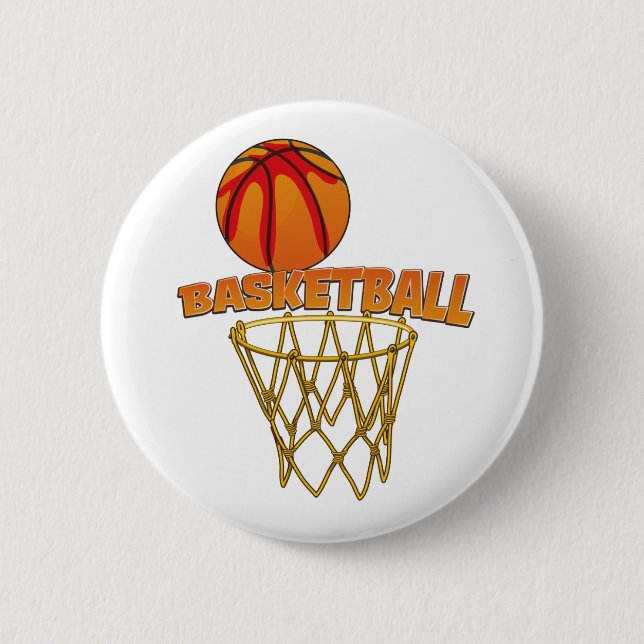 Chapa Redonda De 5 Cm Baloncesto (Anverso)