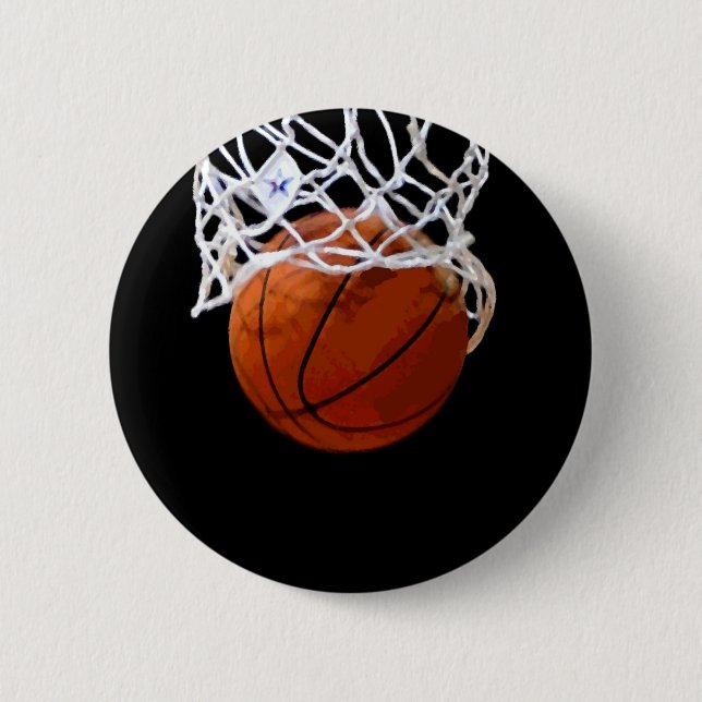 Chapa Redonda De 5 Cm Baloncesto (Anverso)