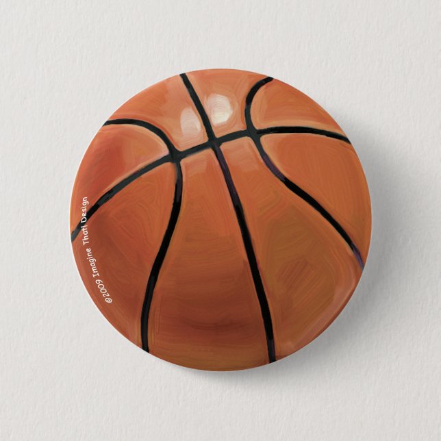 Chapa Redonda De 5 Cm Baloncesto (Anverso)