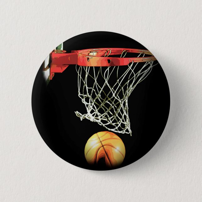 Chapa Redonda De 5 Cm Baloncesto (Anverso)