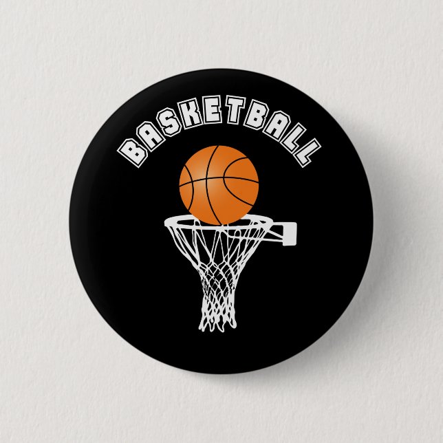 Chapa Redonda De 5 Cm Baloncesto (Anverso)