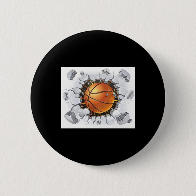 Chapa Redonda De 5 Cm Baloncesto 1 (Anverso)
