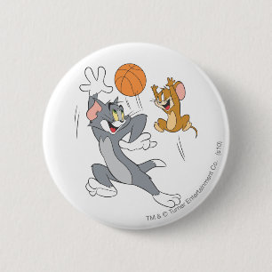 Chapa Redonda De 5 Cm Baloncesto 1 de Tom y Jerry