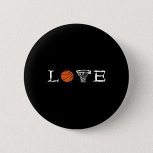 Chapa Redonda De 5 Cm Baloncesto Amor Baller Baloncesto Jugando Balonces