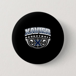 Chapa Redonda De 5 Cm baloncesto de musketeers de Xavier regatear marina