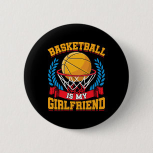 Chapa Redonda De 5 Cm Baloncesto Es Mi Novia Baloncesto