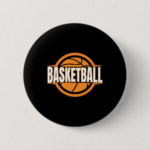 Chapa Redonda De 5 Cm Baloncesto Heartbeat