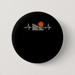 Chapa Redonda De 5 Cm Baloncesto Heartbeat 3