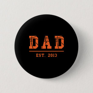 Chapa Redonda De 5 Cm Baloncesto Papá Este 2013 Día del Padre Nacimiento