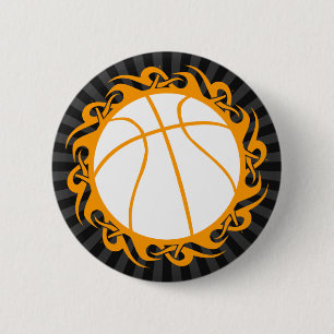 Chapa Redonda De 5 Cm baloncesto tribal.