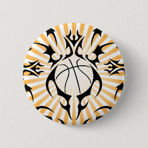 Chapa Redonda De 5 Cm baloncesto tribal.