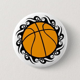Chapa Redonda De 5 Cm baloncesto tribal.