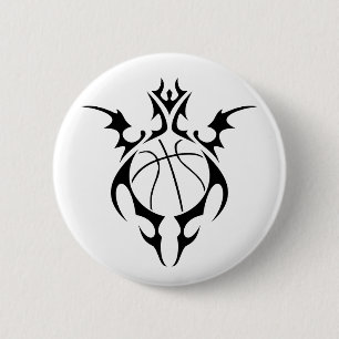 Chapa Redonda De 5 Cm baloncesto tribal.