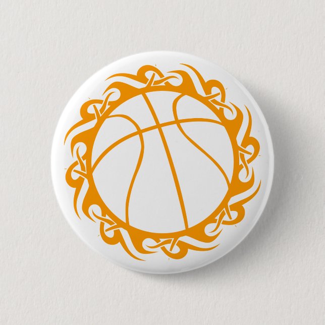 Chapa Redonda De 5 Cm baloncesto tribal. (Anverso)