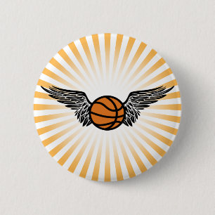 Chapa Redonda De 5 Cm baloncesto tribal.