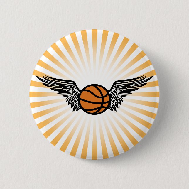 Chapa Redonda De 5 Cm baloncesto tribal. (Anverso)